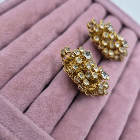 XL Rhinestone Statement Earrings - Picture 4 of 6